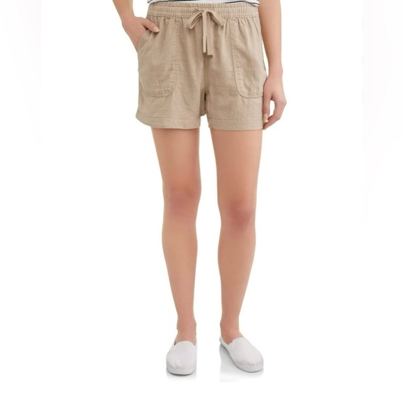 Time and Tru Pants - Laid-Back Luxe! Time and Tru Linen-Blend Pull-On Shorts – Size S (4–6)